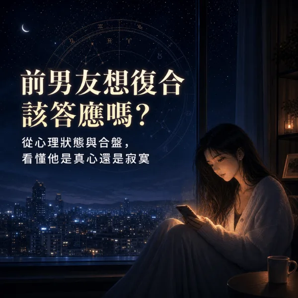 前男友想復合該答應嗎-從心理狀態與合盤看懂他是真心還是寂寞
