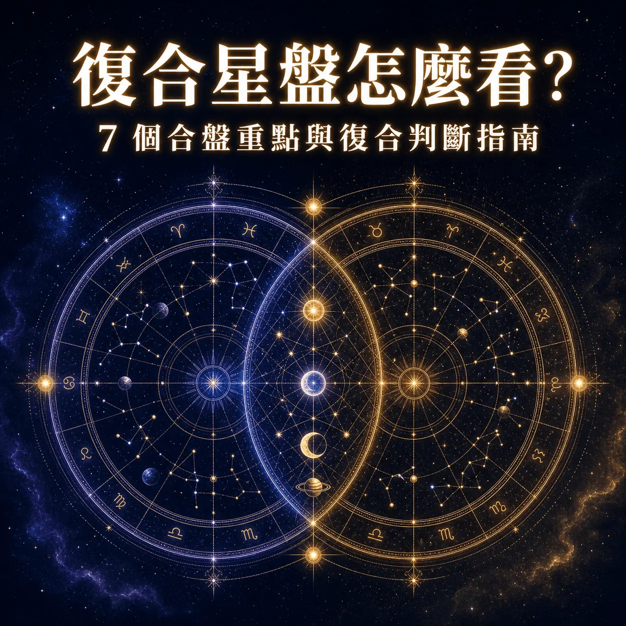 復合星盤怎麼看？7 個合盤重點與復合判斷指南